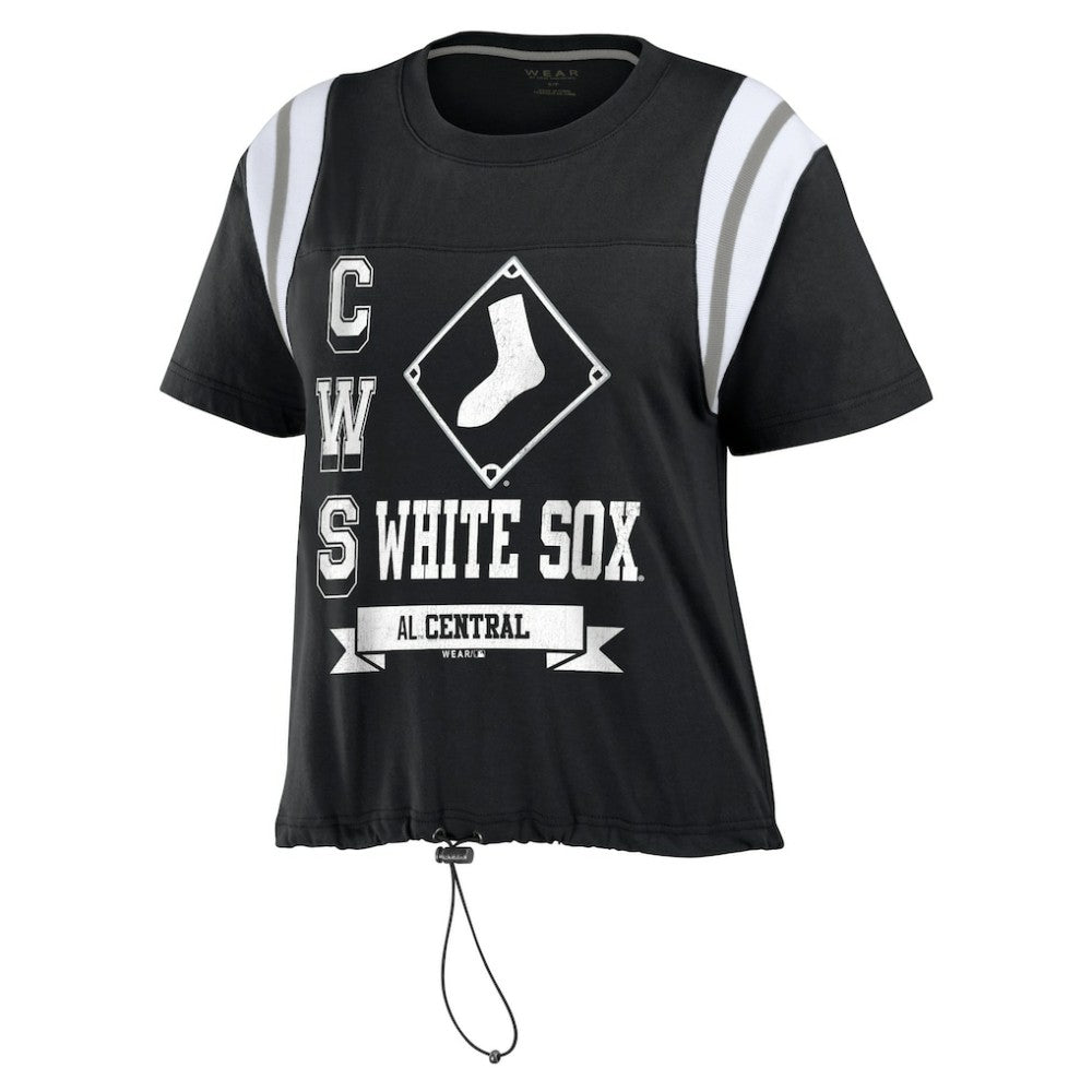 Chicago White Sox WEAR by Erin Andrews Women's Cinched Colorblock T-Shirt for sale