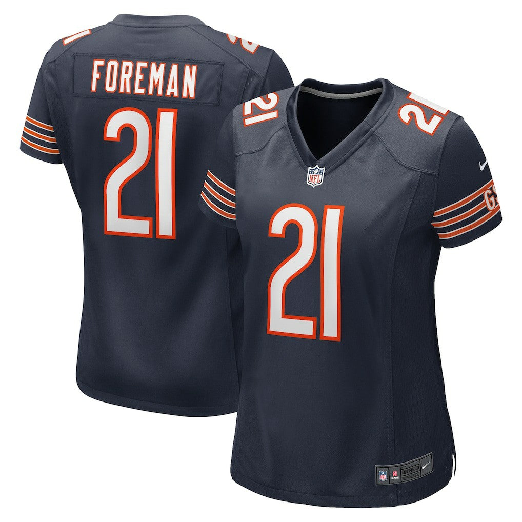 D'Onta Foreman Chicago Bears Women's Game Jersey - Navy | NFL Jerseys