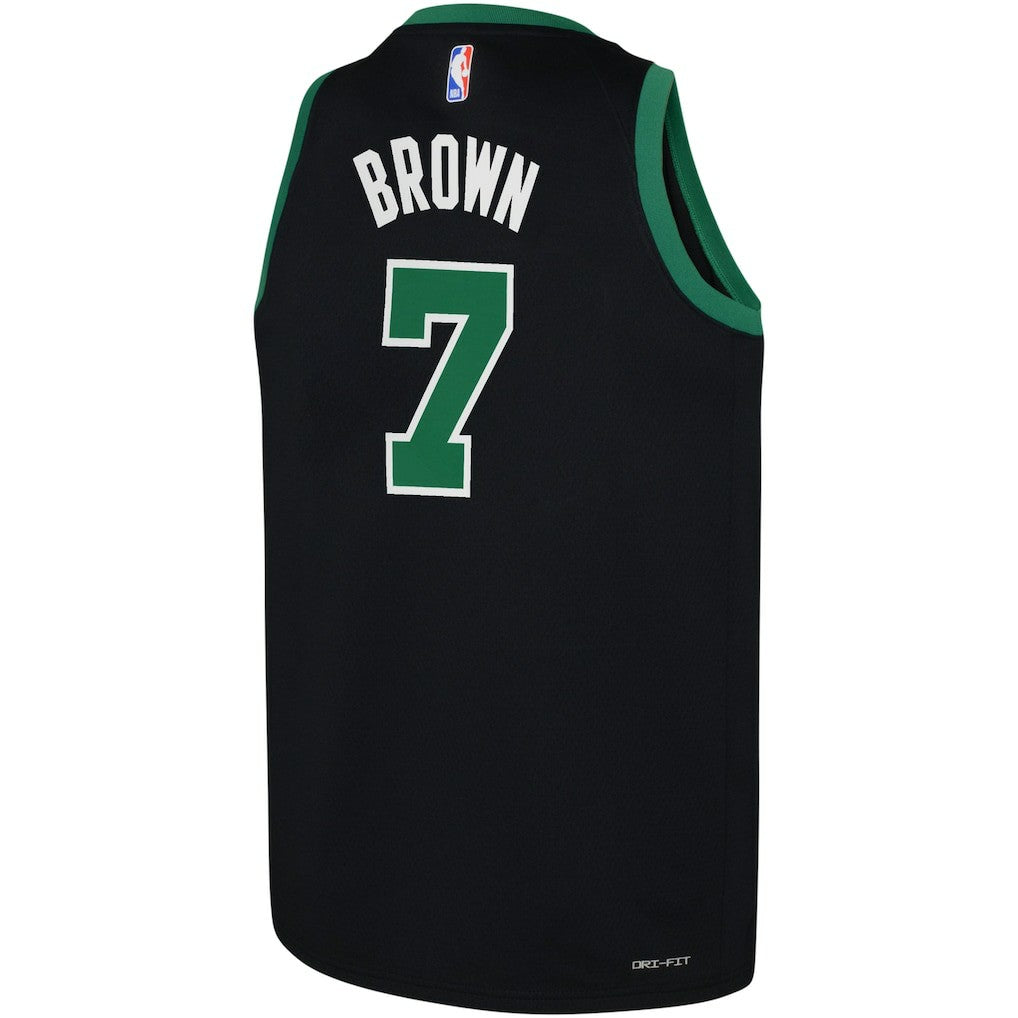 NBA - Jaylen Brown Boston Celtics Jordan Brand Youth Swingman Jersey - Statement Edition - Black