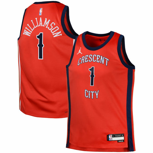 Zion Williamson New Orleans Pelicans Jordan Brand Swingman Jersey Statement - Red shop | NBA Jerseys