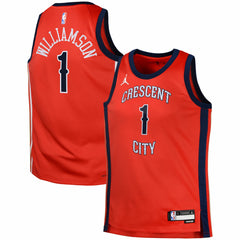 NBA - Zion Williamson New Orleans Pelicans Jordan Brand Swingman Jersey Statement - Red