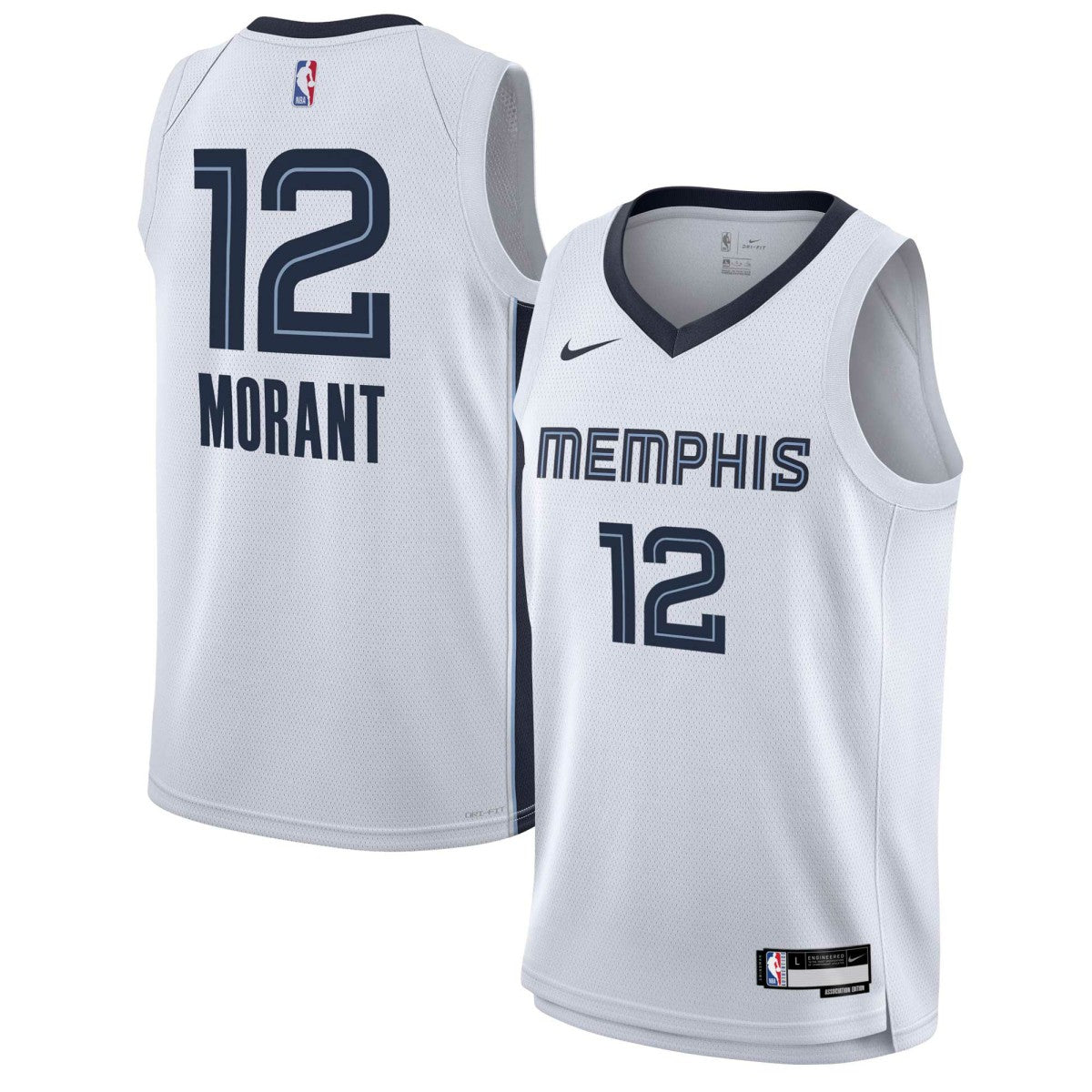 Ja Morant Memphis Grizzlies Youth Swingman Jersey - Association Edition - White | NBA Jerseys
