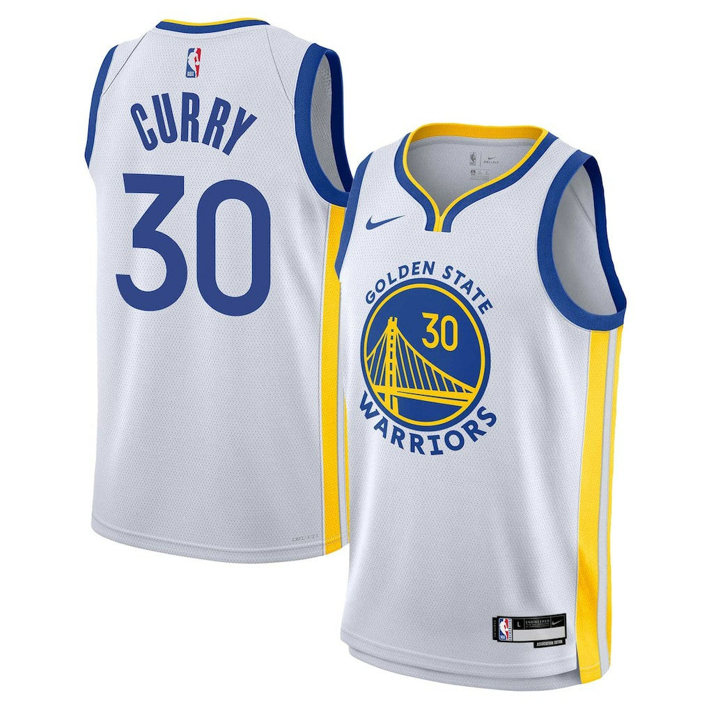 Nike - Stephen Curry Golden State Warriors Youth Swingman Jersey - Association Editi- White