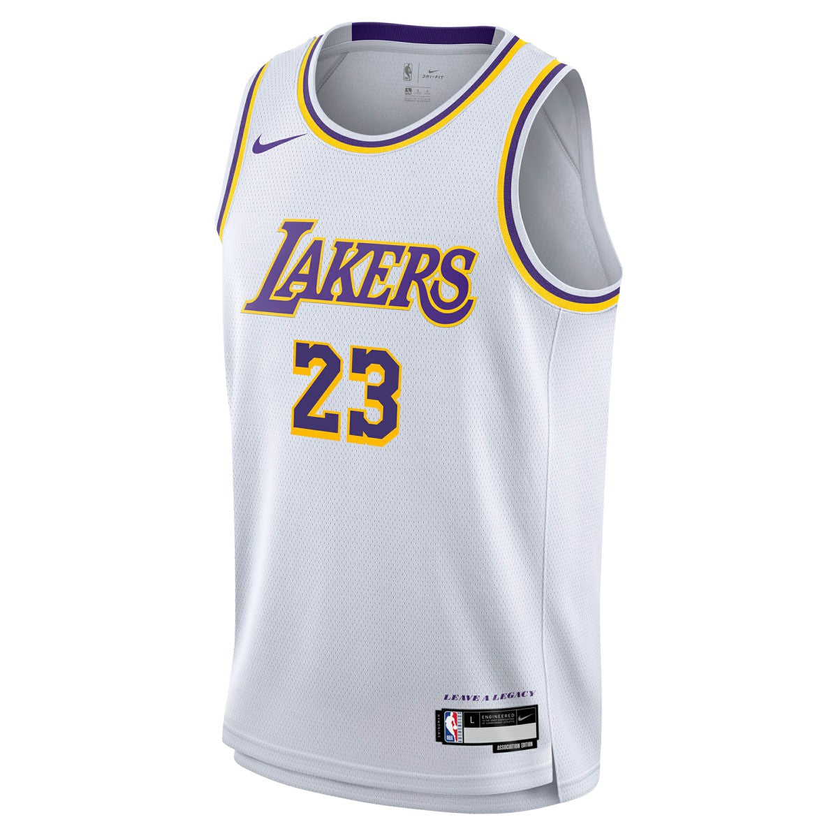Nike - LeBron James Los Angeles Lakers Youth Swingman Jersey - Association Edition - White