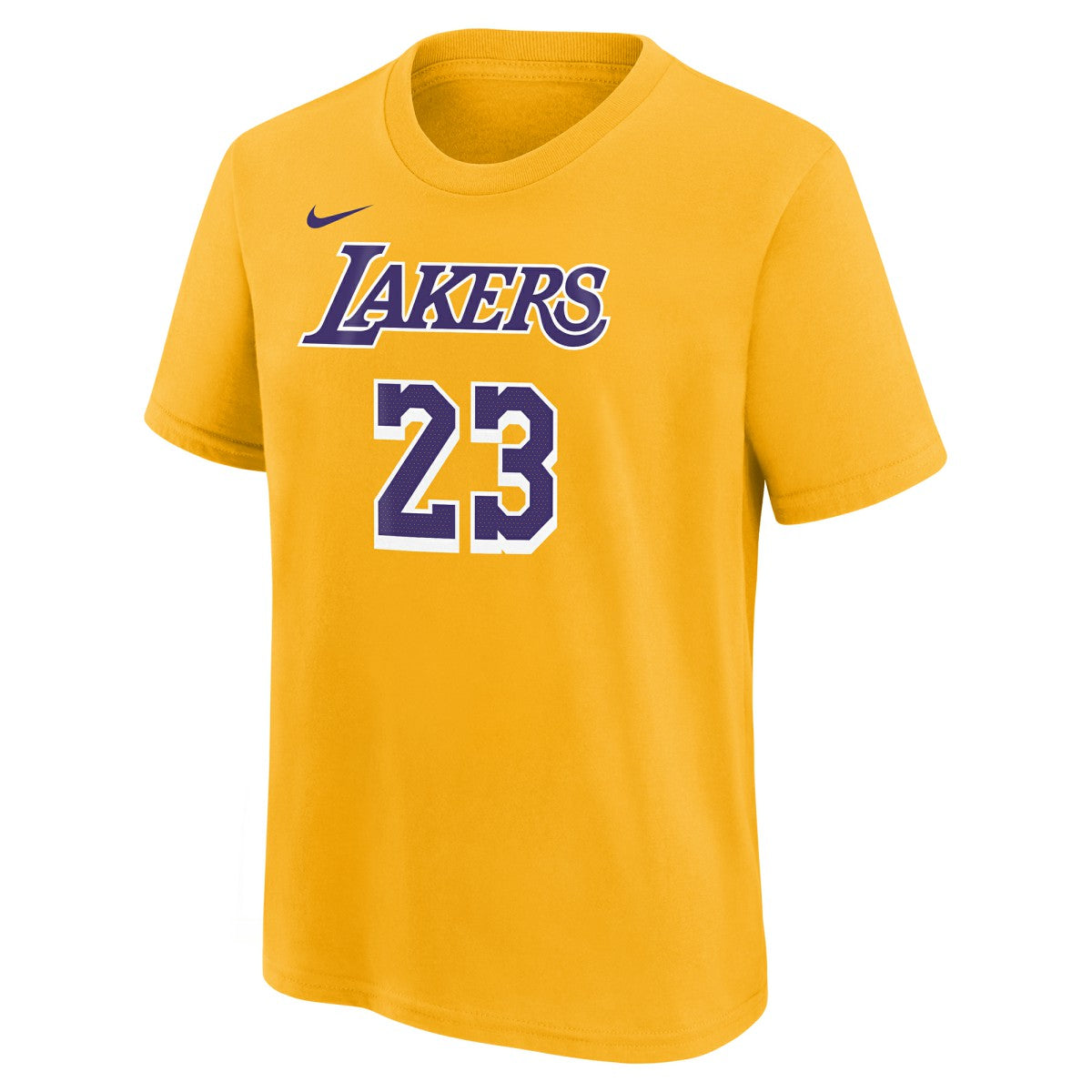 NBA - LeBron James Los Angeles Lakers Youth Icon Name & Number T-Shirt - Gold