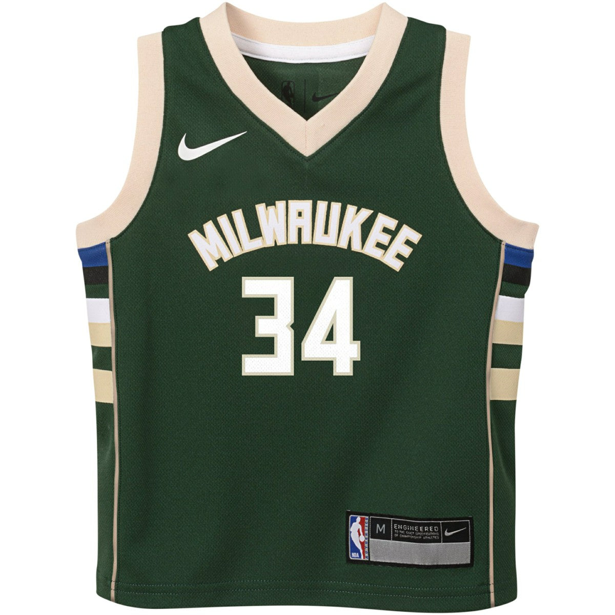 Nike - Giannis Antetokounmpo Milwaukee Bucks Preschool Swingman Player Jersey - Icon Edition - Hunter Green