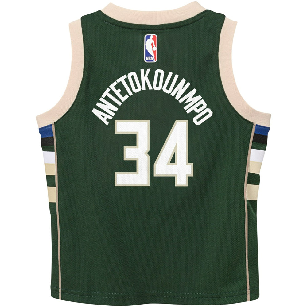 Nike - Giannis Antetokounmpo Milwaukee Bucks Preschool Swingman Player Jersey - Icon Edition - Hunter Green
