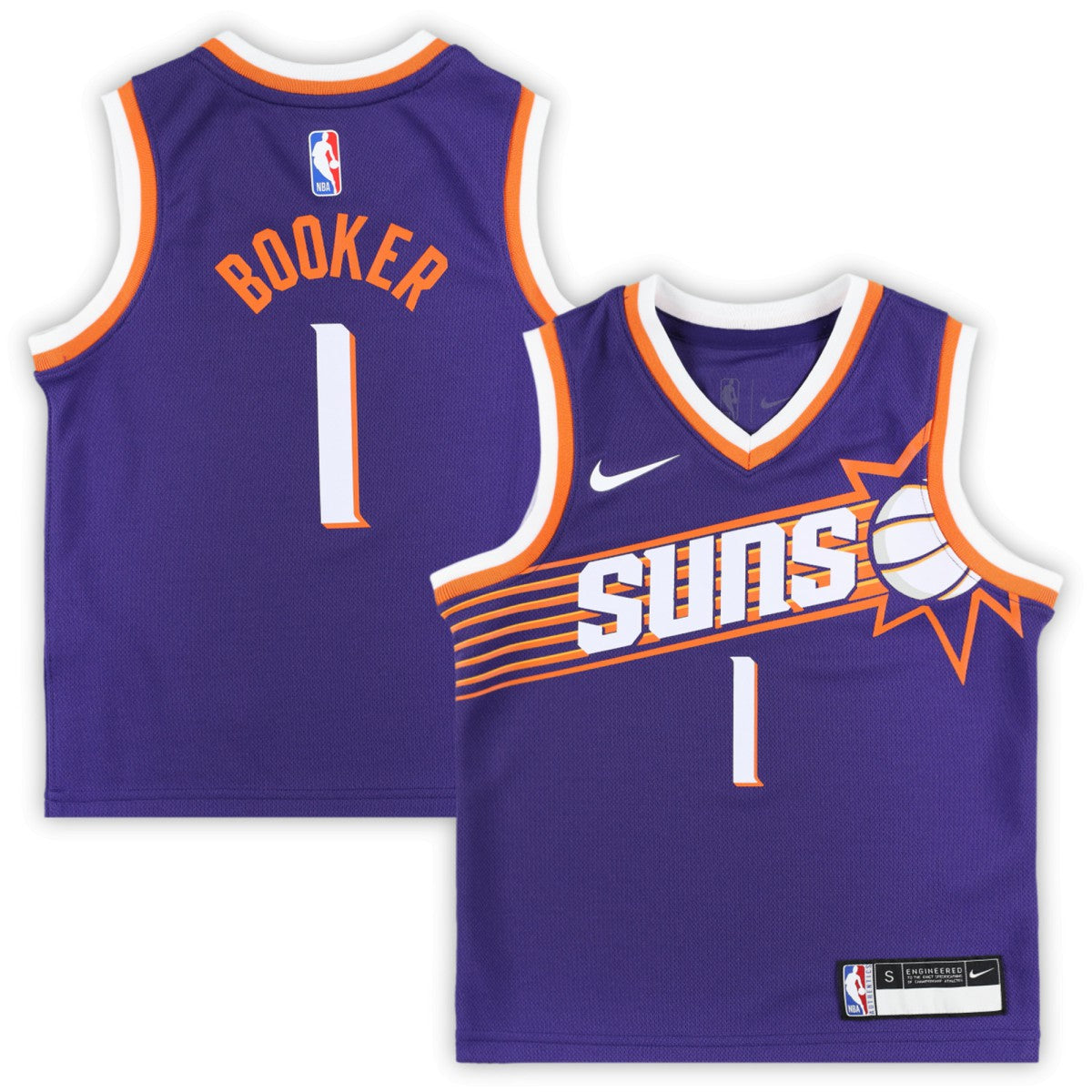 Nike - Devin Booker Phoenix Suns Preschool Swingman Player Jersey - Icon Edition - Purple