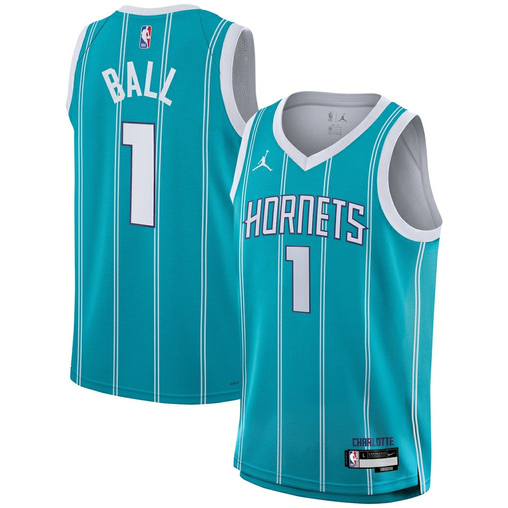 Nike - LaMelo Ball Charlotte Hornets Youth Swingman Jersey - Icon Edition - Teal