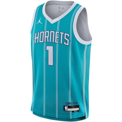 Nike - LaMelo Ball Charlotte Hornets Youth Swingman Jersey - Icon Edition - Teal
