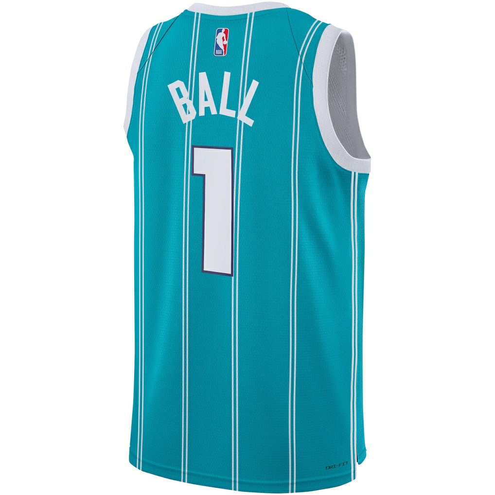 Nike - LaMelo Ball Charlotte Hornets Youth Swingman Jersey - Icon Edition - Teal