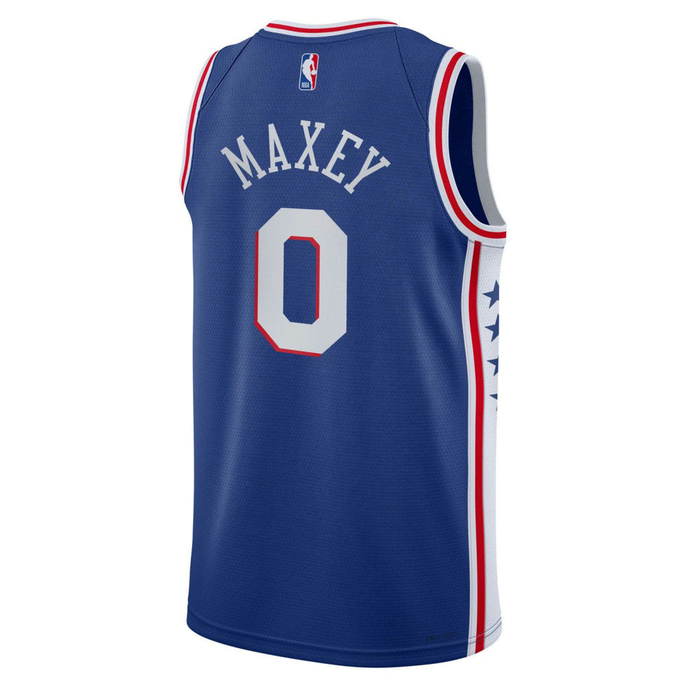 Nike - Tyrese Maxey Philadelphia 76ers Youth Swingman Jersey - Icon Edition - Royal