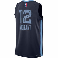 Nike - Ja Morant Memphis Grizzlies Youth Swingman Jersey - Icon Edition - Navy
