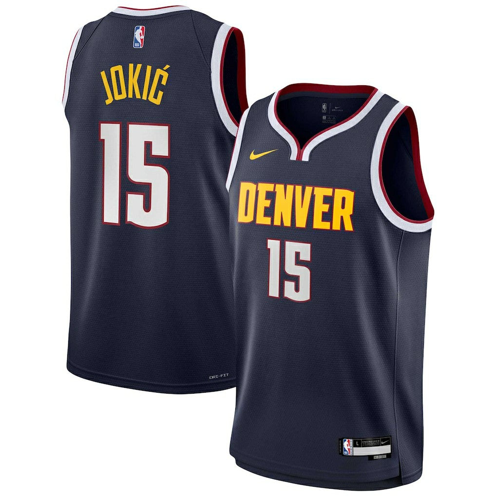 Nike - Nikola Jokic Denver Nuggets Youth Swingman Jersey - Icon Editi- Navy