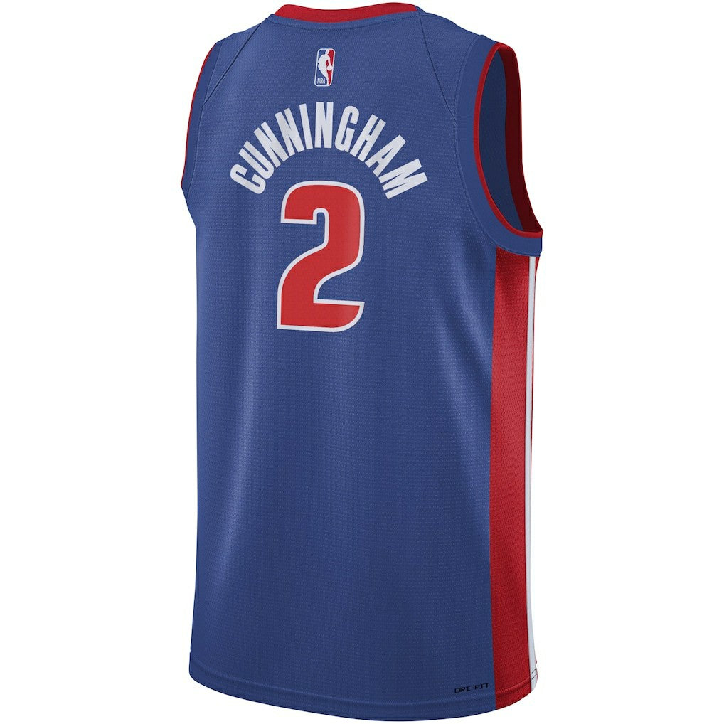 Nike - Cade Cunningham Detroit Pistons Youth Swingman Jersey - Icon Editi- Blue