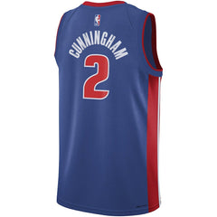 Nike - Cade Cunningham Detroit Pistons Youth Swingman Jersey - Icon Editi- Blue
