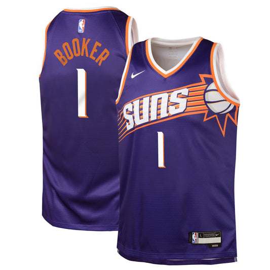Devin Booker Phoenix Suns Youth Swingman Jersey - Icon Edition - Purple | NBA Jerseys