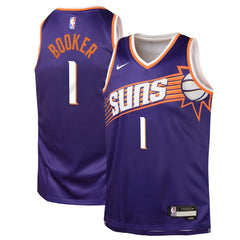 Nike - Devin Booker Phoenix Suns Youth Swingman Jersey - Icon Edition - Purple