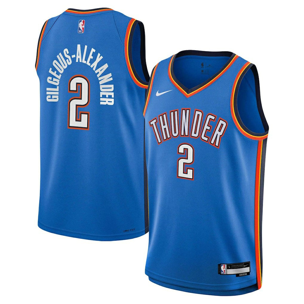 Shai Gilgeous-Alexander Oklahoma City Thunder Youth Swingman Jersey sale - Icon Editi- Blue | NBA Jerseys
