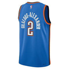 Nike - Shai Gilgeous-Alexander Oklahoma City Thunder Youth Swingman Jersey - Icon Editi- Blue