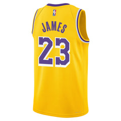 Nike - LeBron James Los Angeles Lakers Youth Swingman Jersey - Icon Edition - Gold
