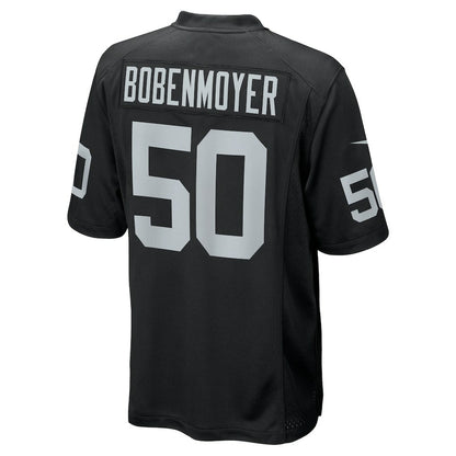 Jacob Bobenmoyer Las Vegas Raiders Game Player Jersey - Black | NFL Jerseys