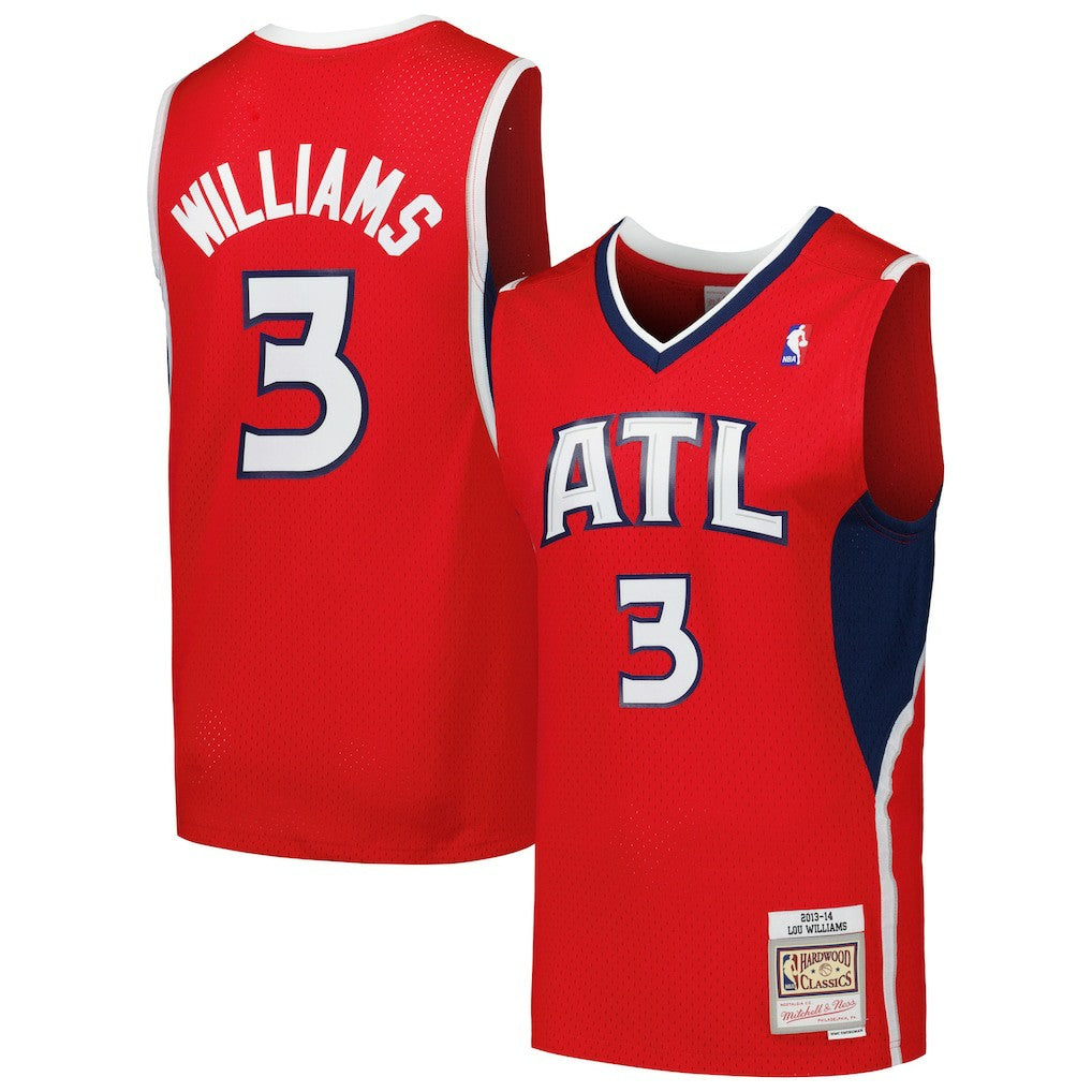 Mitchell & Ness - Lou Williams Atlanta Hawks 2013/14 Hardwood Classics Swingman Jersey - Red
