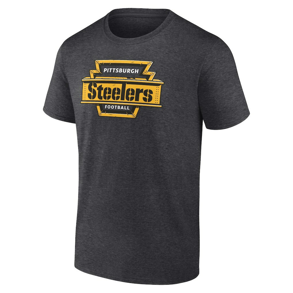 Pittsburgh Steelers Hometown Collection Hot Route T-Shirt Charcoal - NFL