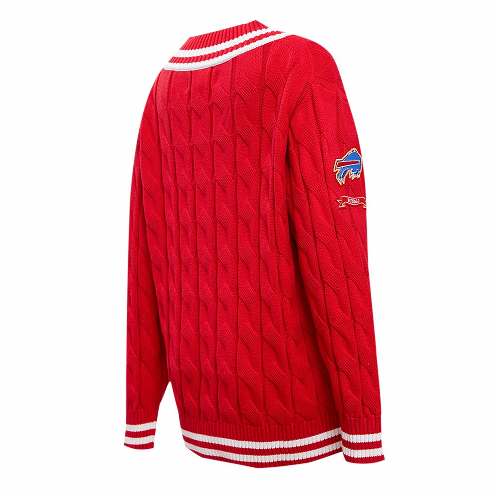 Buffalo Bills Pro Standard Women's Prep V-Neck Pullover Sweater Red - NFL