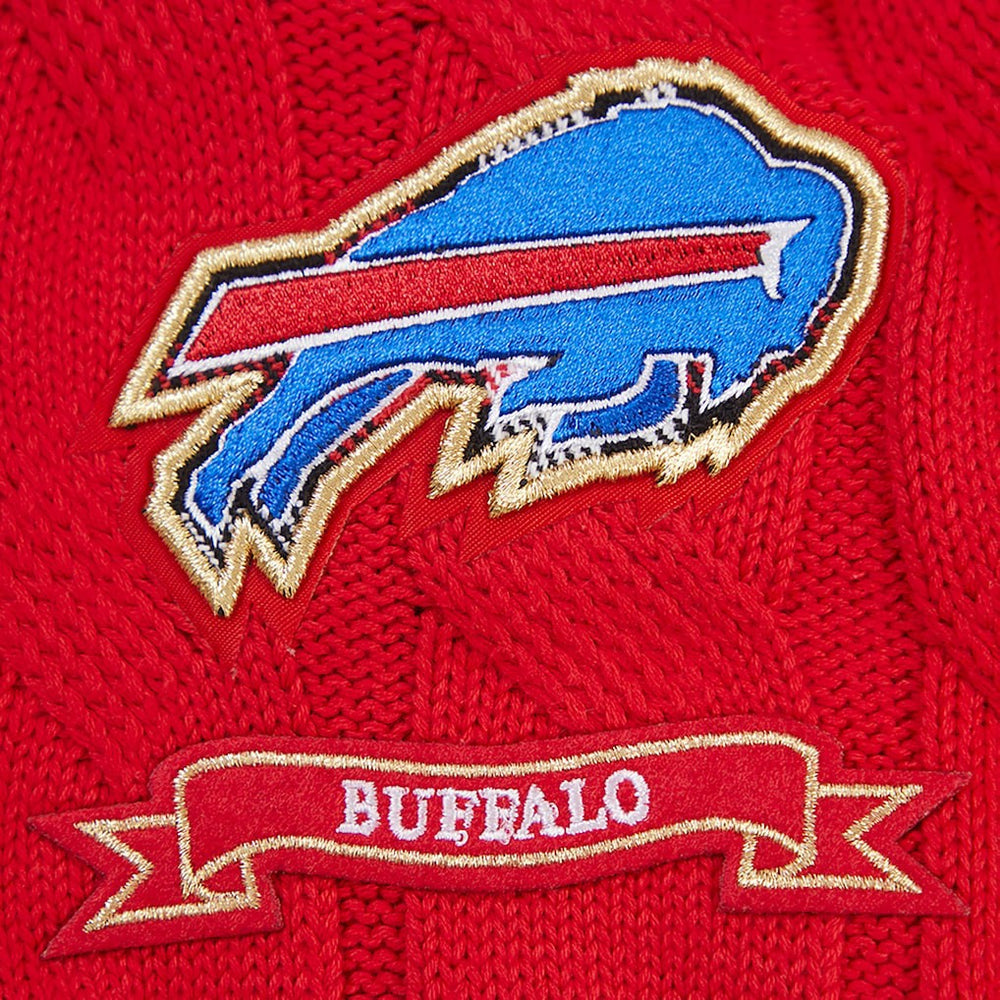 Buffalo Bills Pro Standard Women's Prep V-Neck Pullover Sweater Red - NFL