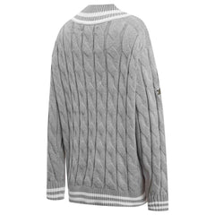 Green Bay Packers Pro Standard Women's Prep V-Neck Pullover Sweater Heather Gray - NFL