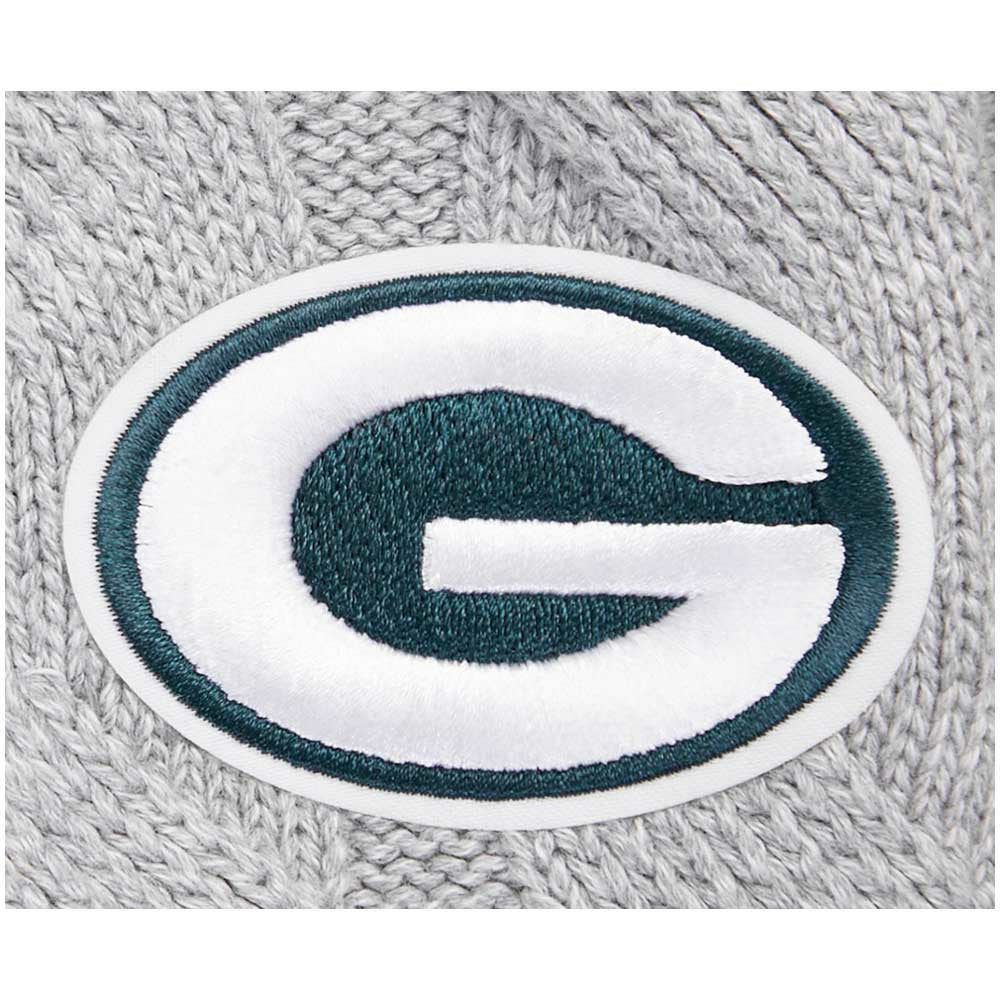 Green Bay Packers Pro Standard Women's Prep V-Neck Pullover Sweater Heather Gray - NFL
