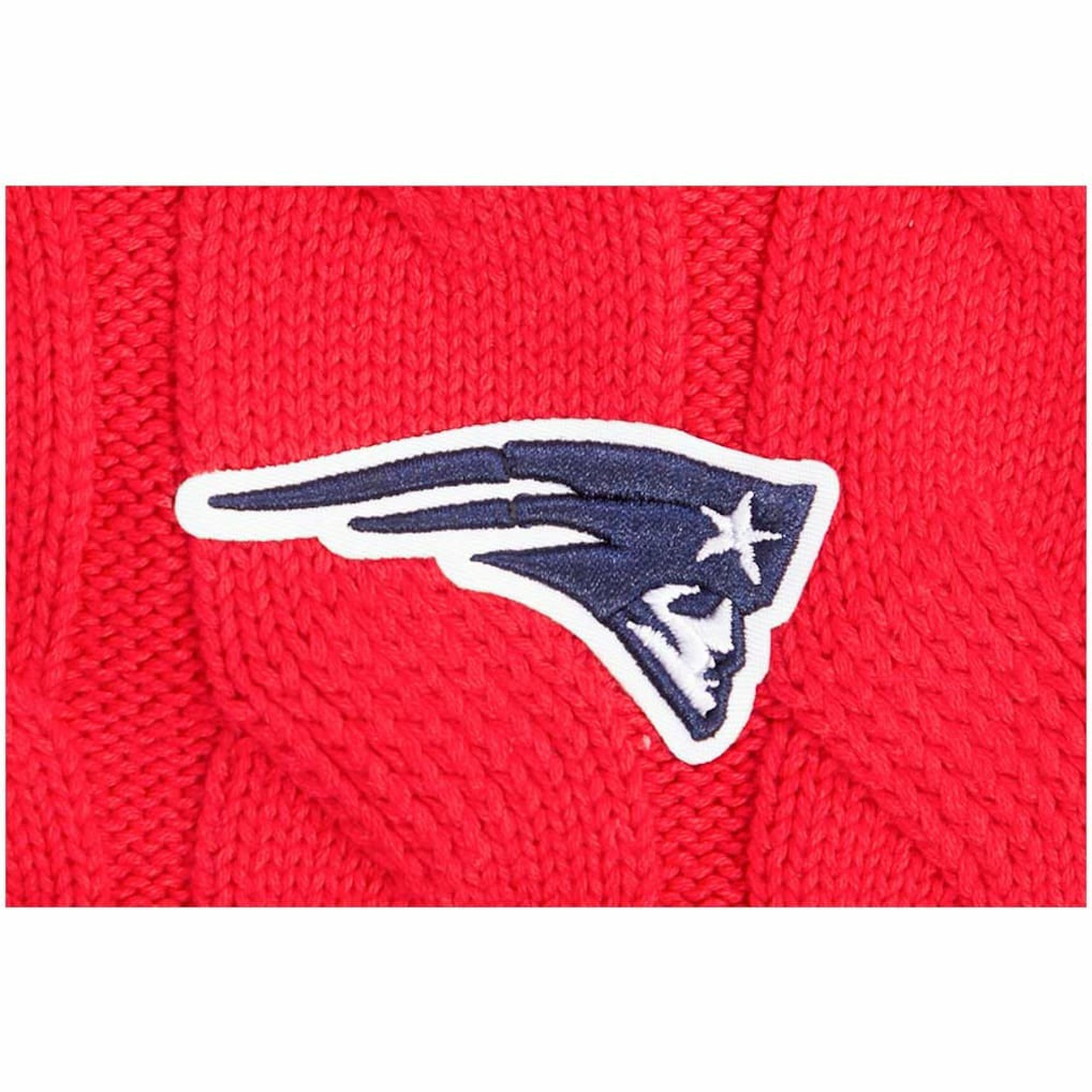 New England Patriots Pro Standard Women's Prep V-Neck Pullover Sweater Red - NFL