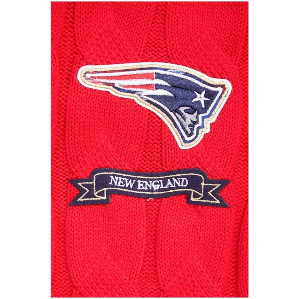 New England Patriots Pro Standard Women's Prep V-Neck Pullover Sweater Red - NFL