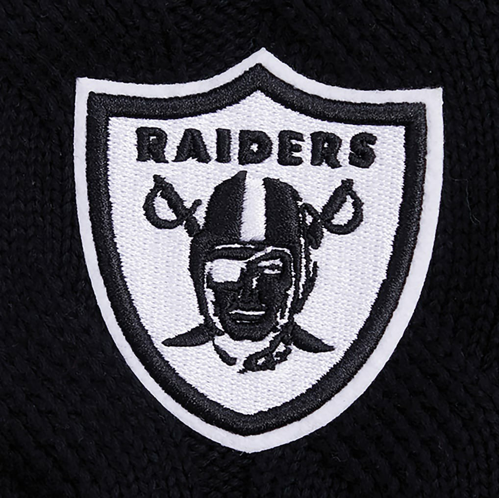 Las Vegas Raiders Pro Standard Women's Prep V-Neck Pullover Sweater Black - NFL