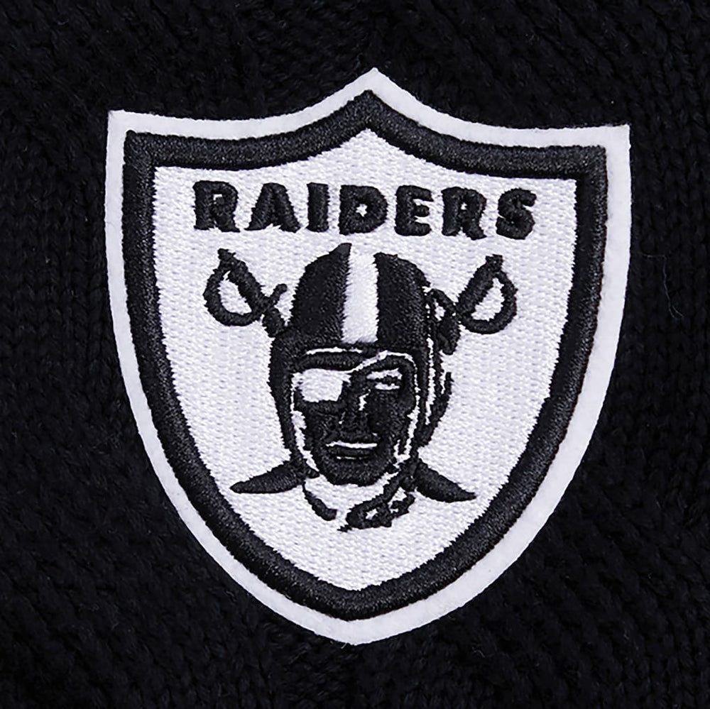 Las Vegas Raiders Pro Standard Women's Prep V-Neck Pullover Sweater Black - NFL