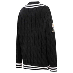 Pittsburgh Steelers Pro Standard Women's Prep V-Neck Pullover Sweater Black - NFL