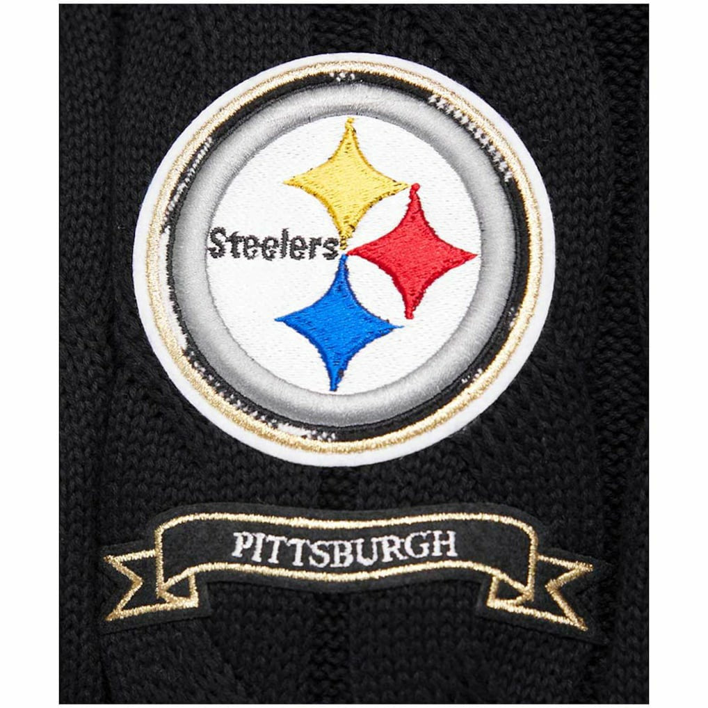 Pittsburgh Steelers Pro Standard Women's Prep V-Neck Pullover Sweater Black - NFL