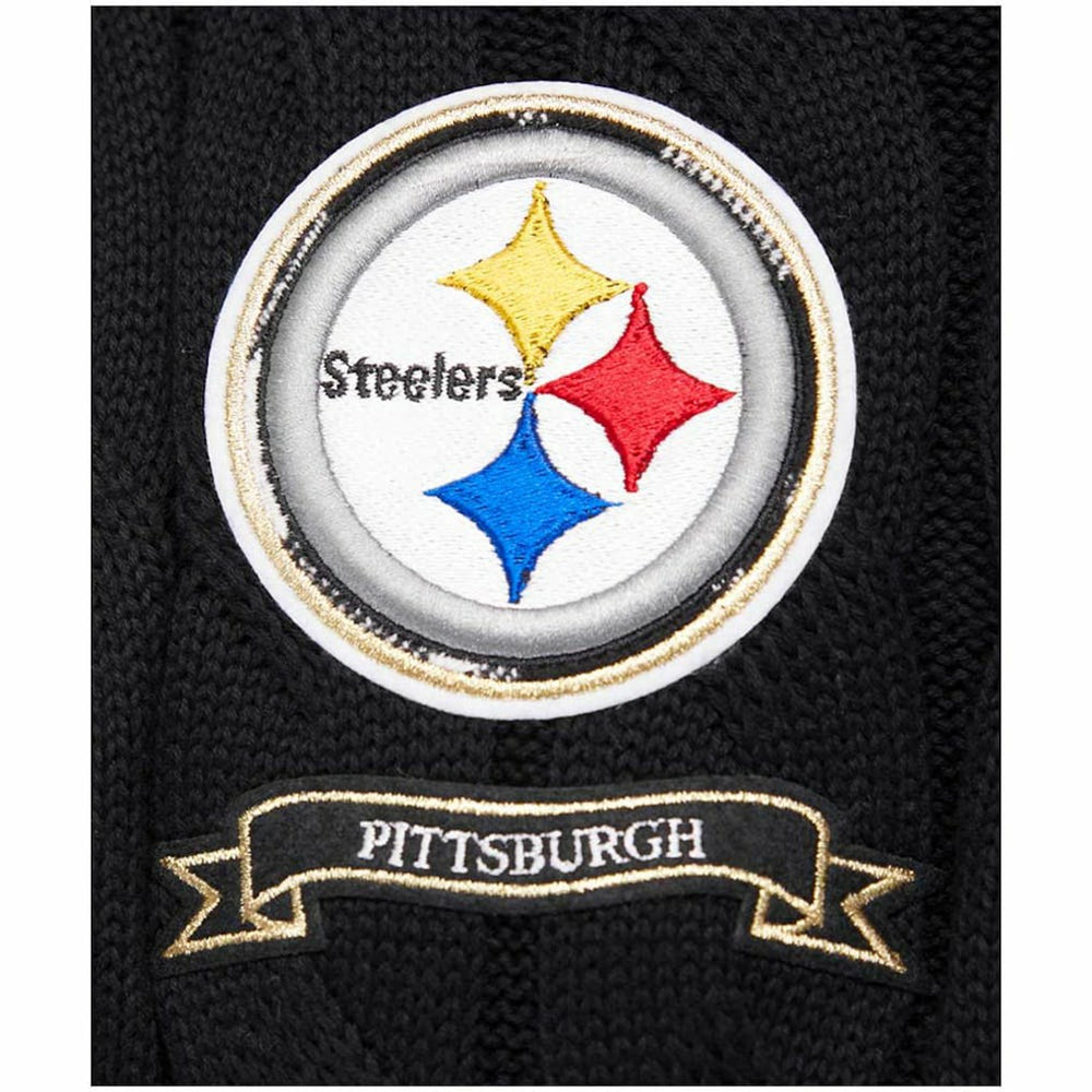 Pittsburgh Steelers Pro Standard Women's Prep V-Neck Pullover Sweater Black - NFL