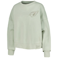 Arizona Cardinals Pro Standard Women's Oversized Cropped Neutral Pullover Sweatshirt Light Green - NFL