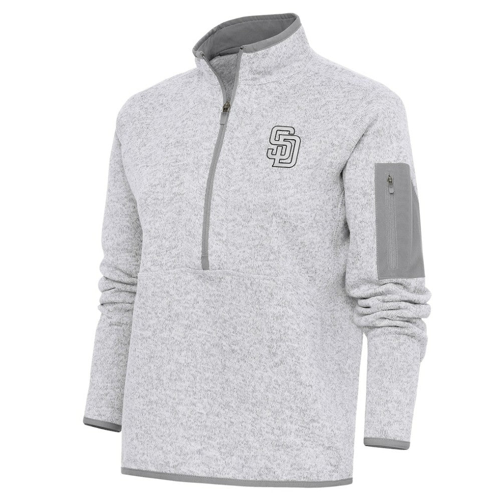 San Diego Padres Antigua Women's Brushed Metallic Fortune Half-Zip Pullover Jacket Sale