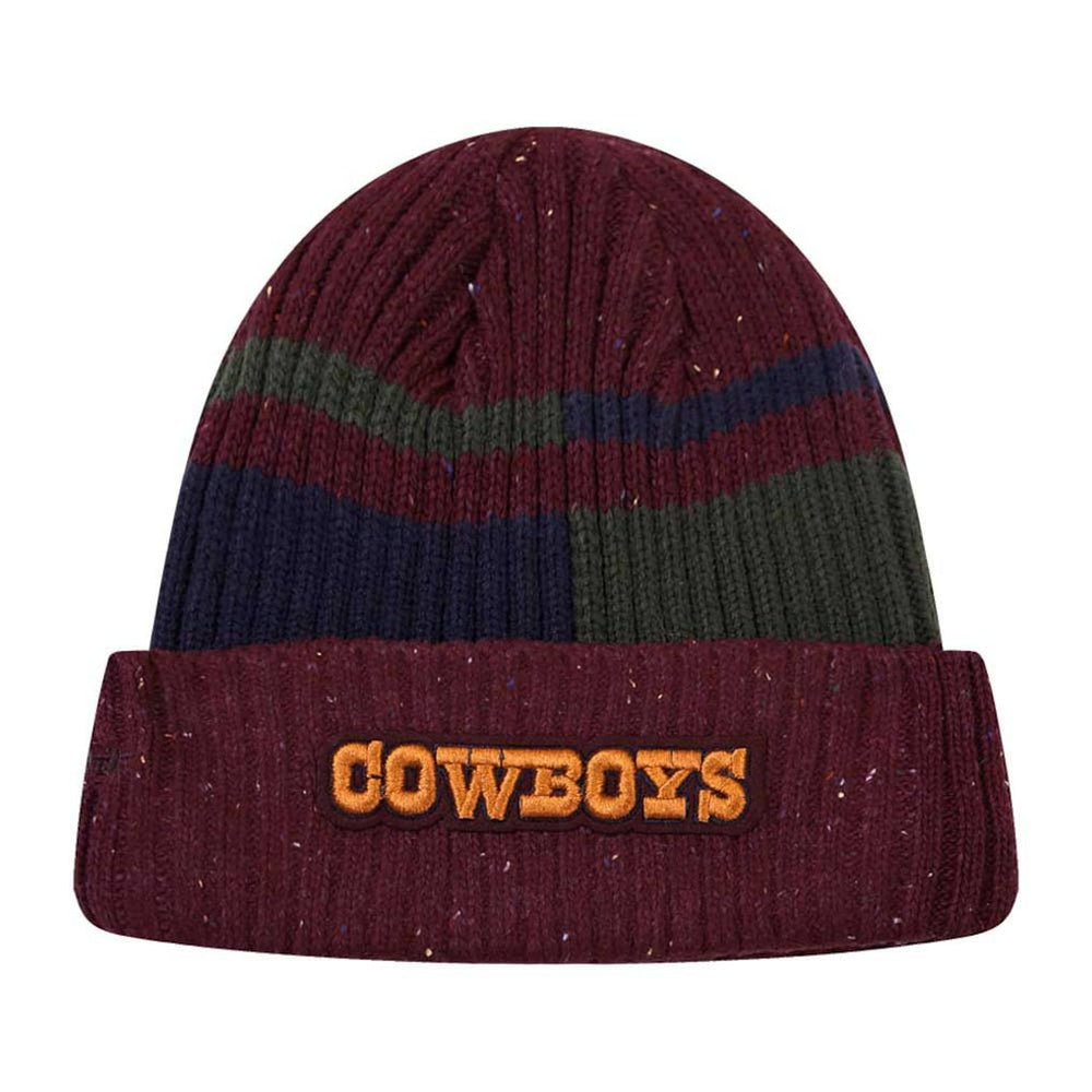 Dallas Cowboys Pro Standard Speckled Cuffed Knit Hat Burgundy - NFL