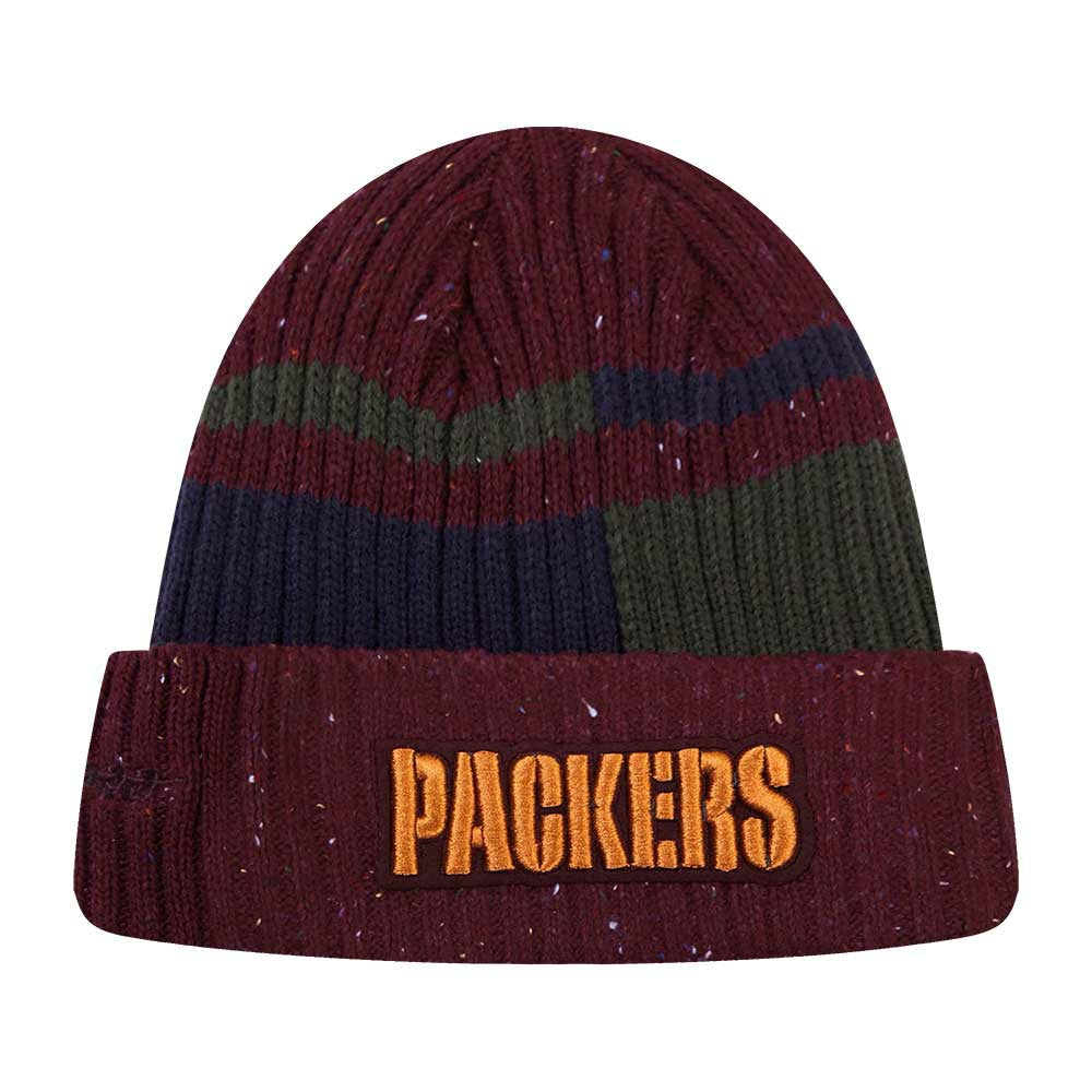 Green Bay Packers Pro Standard Speckled Cuffed Knit Hat Burgundy - NFL