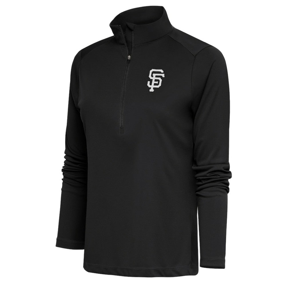 San Francisco Giants Antigua Women's Brushed Metallic Tribute Half-Zip Pullover Top Near Me