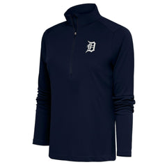 Detroit Tigers Antigua Women's Brushed Metallic Tribute Half-Zip Pullover Top Near Me