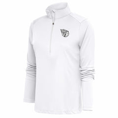 Cleveland Guardians Antigua Women's Brushed Metallic Tribute Half-Zip Pullover Top Sale