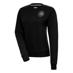 Chicago Cubs Antigua Women's Brushed Metallic Victory Pullover Sweatshirt Online