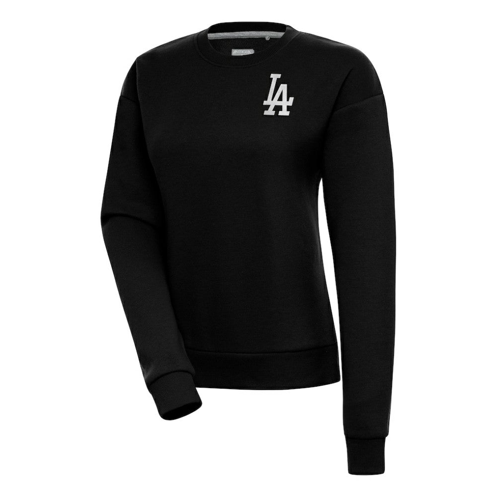 Los Angeles Dodgers Antigua Women's Brushed Metallic Victory Pullover Sweatshirt for sale