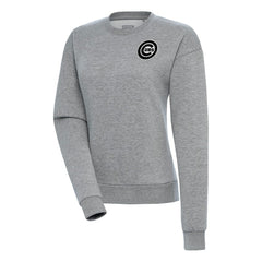 Chicago Cubs Antigua Women's Brushed Metallic Victory Pullover Sweatshirt Sale