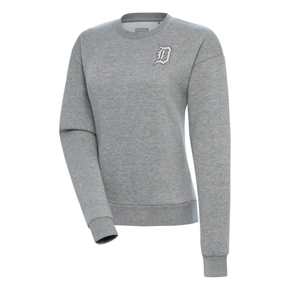Detroit Tigers Antigua Women's Brushed Metallic Victory Pullover Sweatshirt Near Me